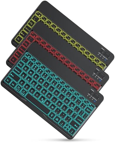 Wireless Keyboard and Mouse Combo for PC/Computer/Windows & Bluetooth Rechargeable Keyboard for Tablet/Android/Windows/iOS