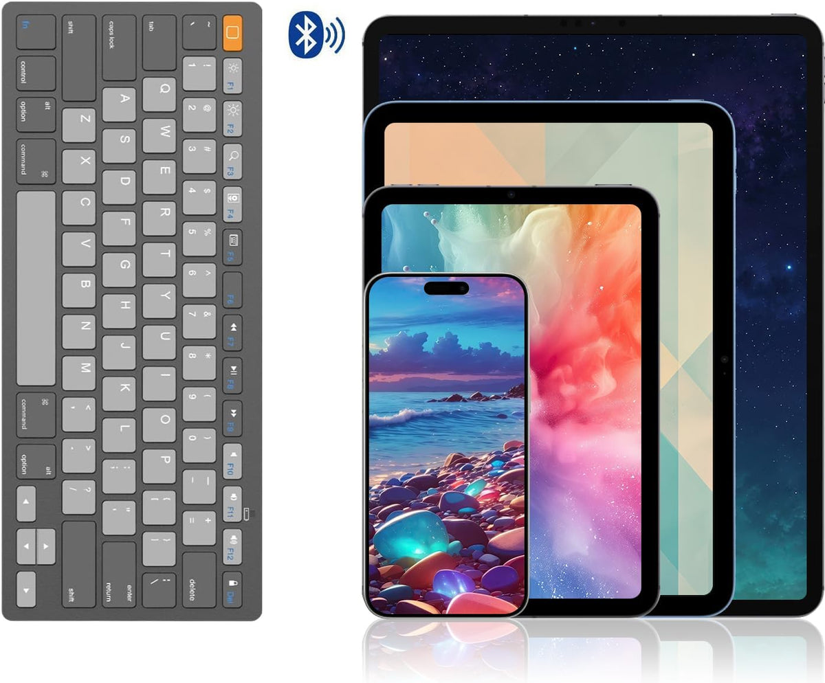 Ultra-Slim Bluetooth Keyboard for iPad,iPad Pro/Air/Mini,iPhone