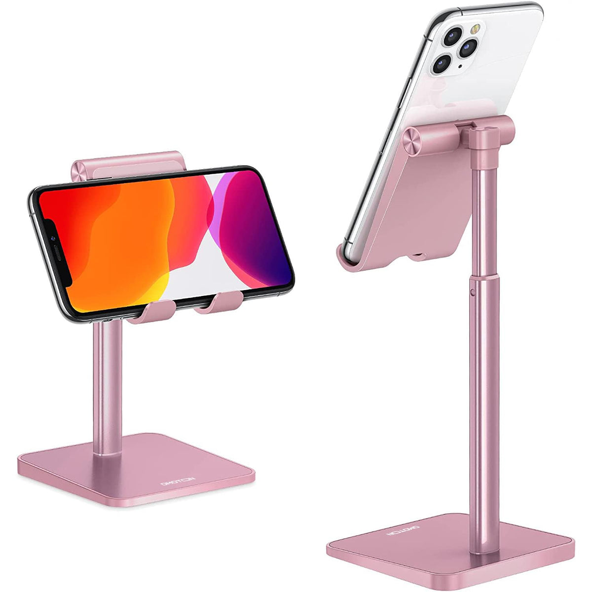CA02 Cell Phone Stand with Charging Hole for Desk Lightweight Silver