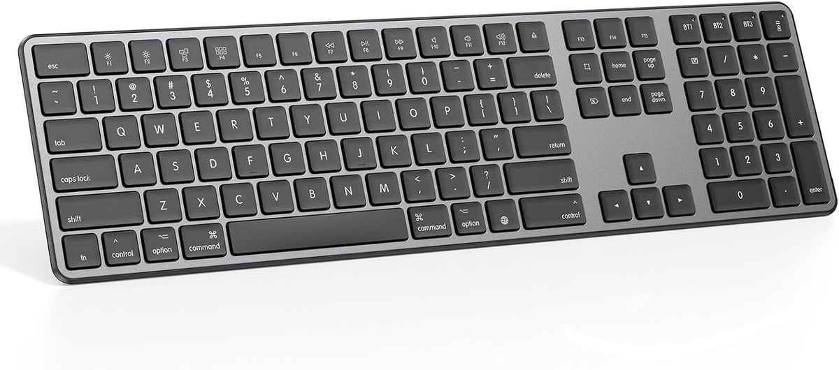 Rechargeable Bluetooth Keyboard for Mac, Full Size & Numeric Keypad