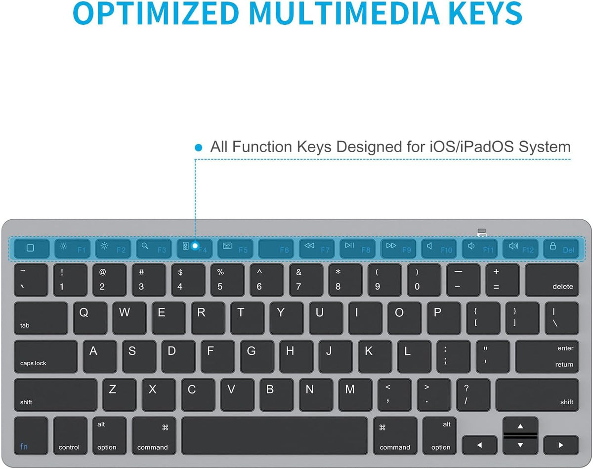 Ultra-Slim Bluetooth Keyboard for iPad,iPad Pro/Air/Mini,iPhone