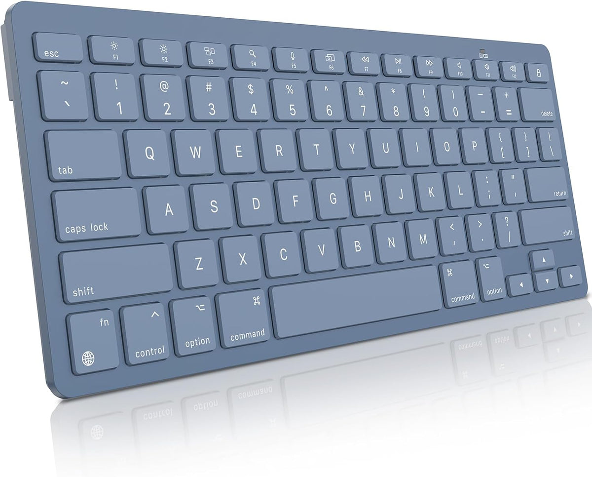 Wireless Keyboard for Mac, Bluetooth Stable, No Numpad, Travel Size