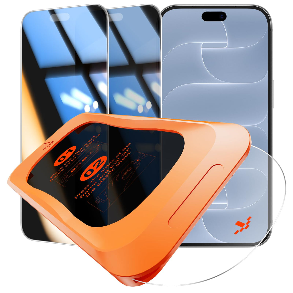 Tempered Glass Screen Protector for New iPod Touch (7th / 6th / 5th Gen, 2015 / 2019 Released), 2 Pack