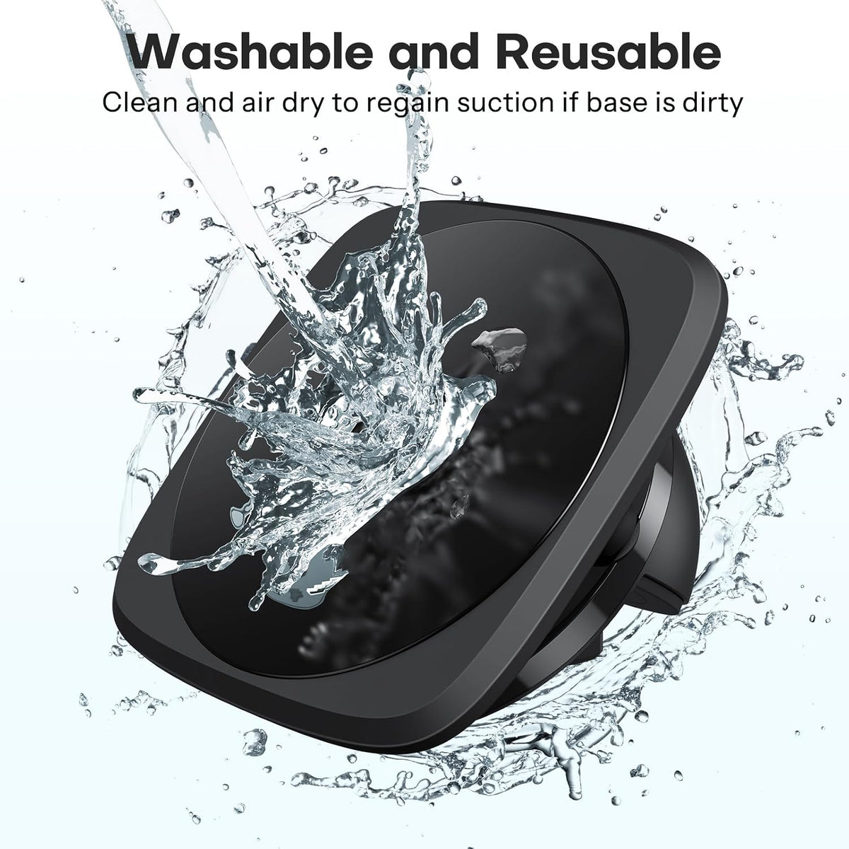 360°Rotating Car Phone Holder Mount, Adjustable Spring Dashboard Cell Phone Holder, Front Rear Adjustable Phone Holders for Your Car for iPhone 17 Pro Max Air, All Smartphones- Black