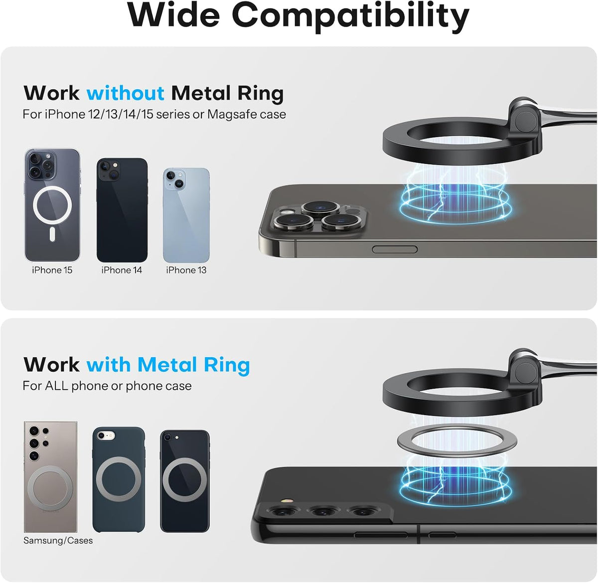 360°Rotating Magnetic Airplane Phone Holder Mount, for Magsafe Airplane Travel Essentials Accessories, Adjustable Foldable Universal Handsfree Phone Stand for iPhone 17 16 15 14 Pro Max Air