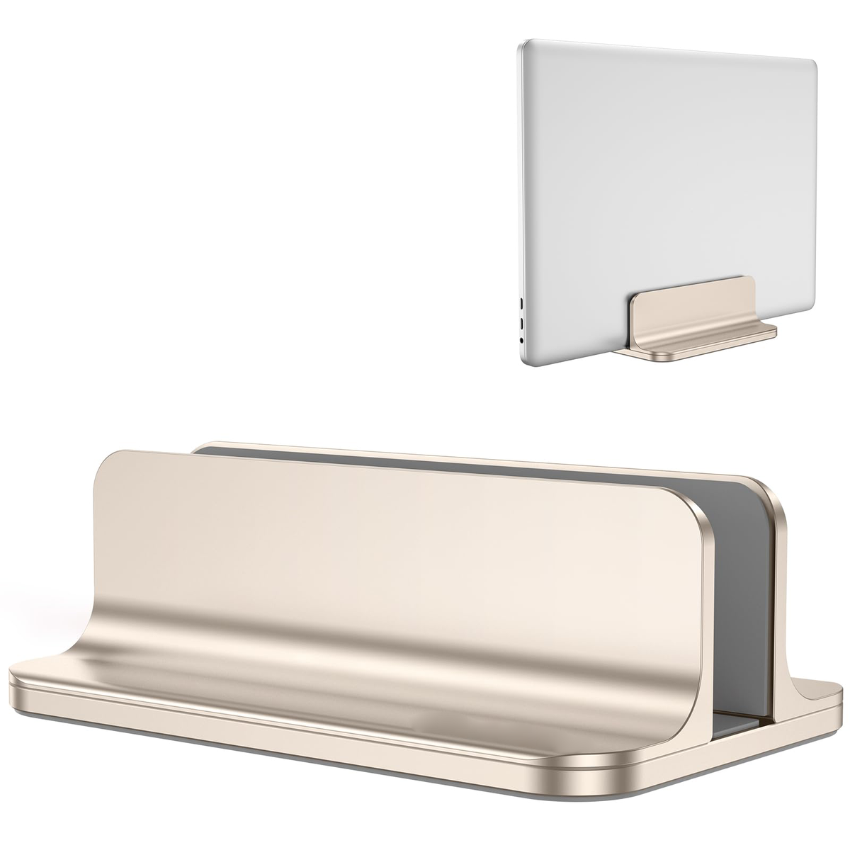 Vertical Laptop Stand Holder, Adjustable Dock for MacBook, Starlight
