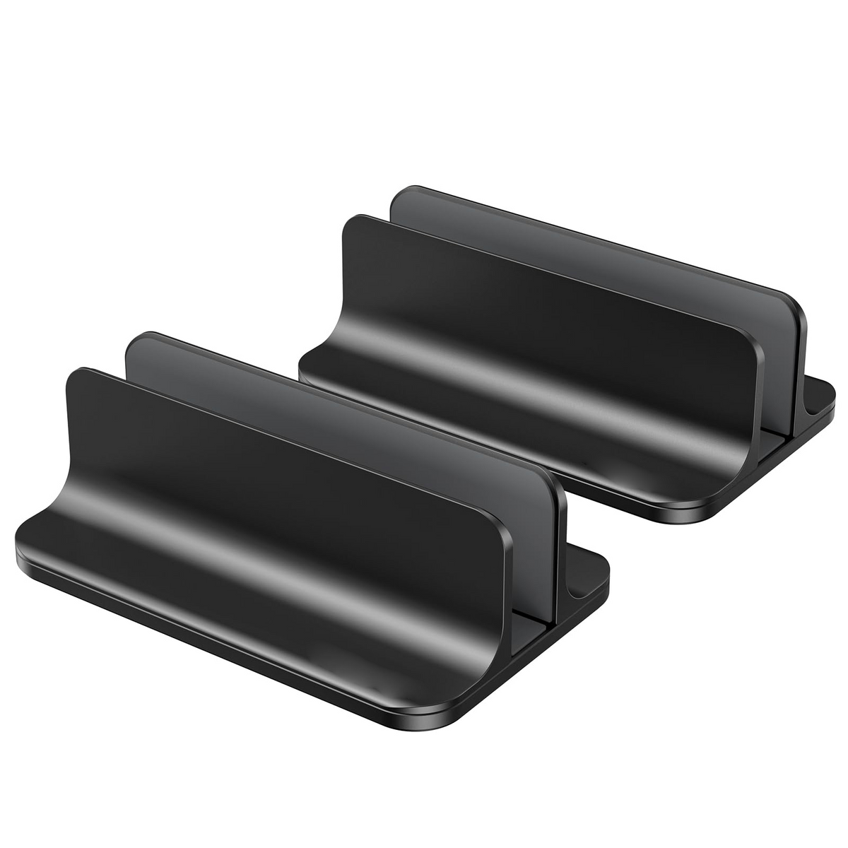 Vertical Laptop Stand, Adjustable Dock for MacBook, Black & Black