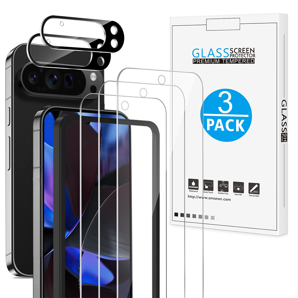 3+2 Pack for Google Pixel 9 Pro XL Screen Protector 6.8 Inch