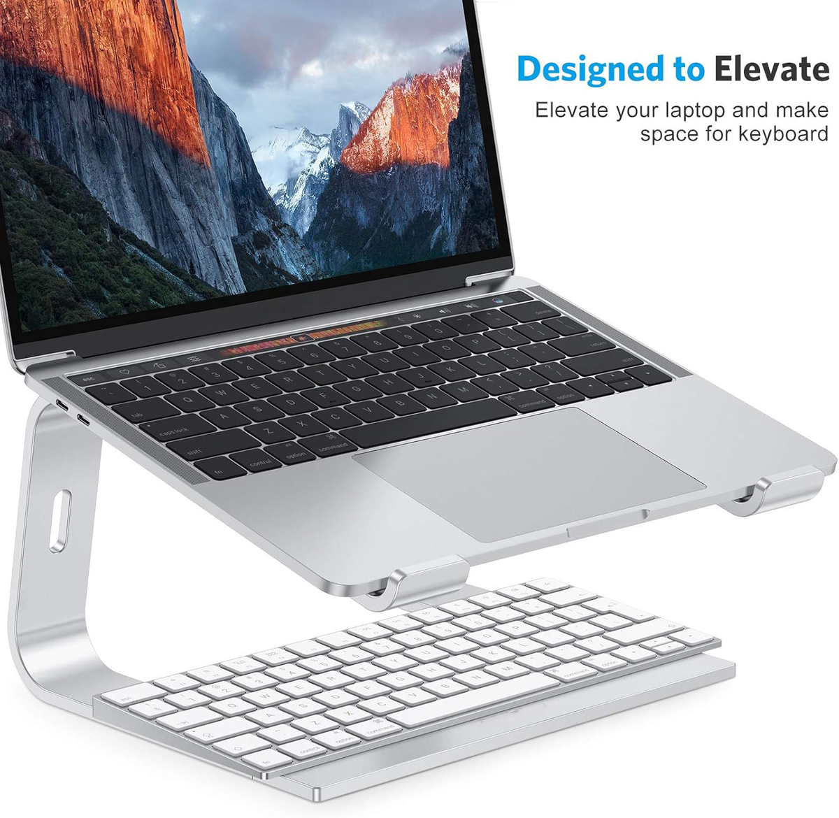 Laptop Stand, Detachable Mount for MacBook Air/Pro Dell HP Silver