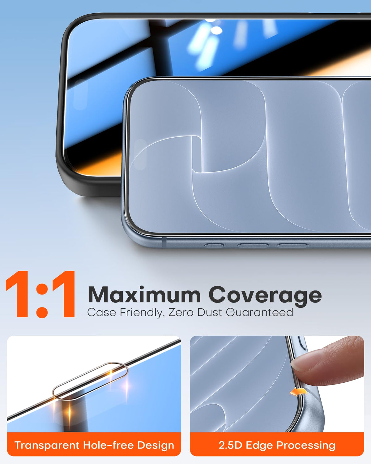 iPhone 18 Pro Privacy Screen Protector 6.3 inch, 2 Pack