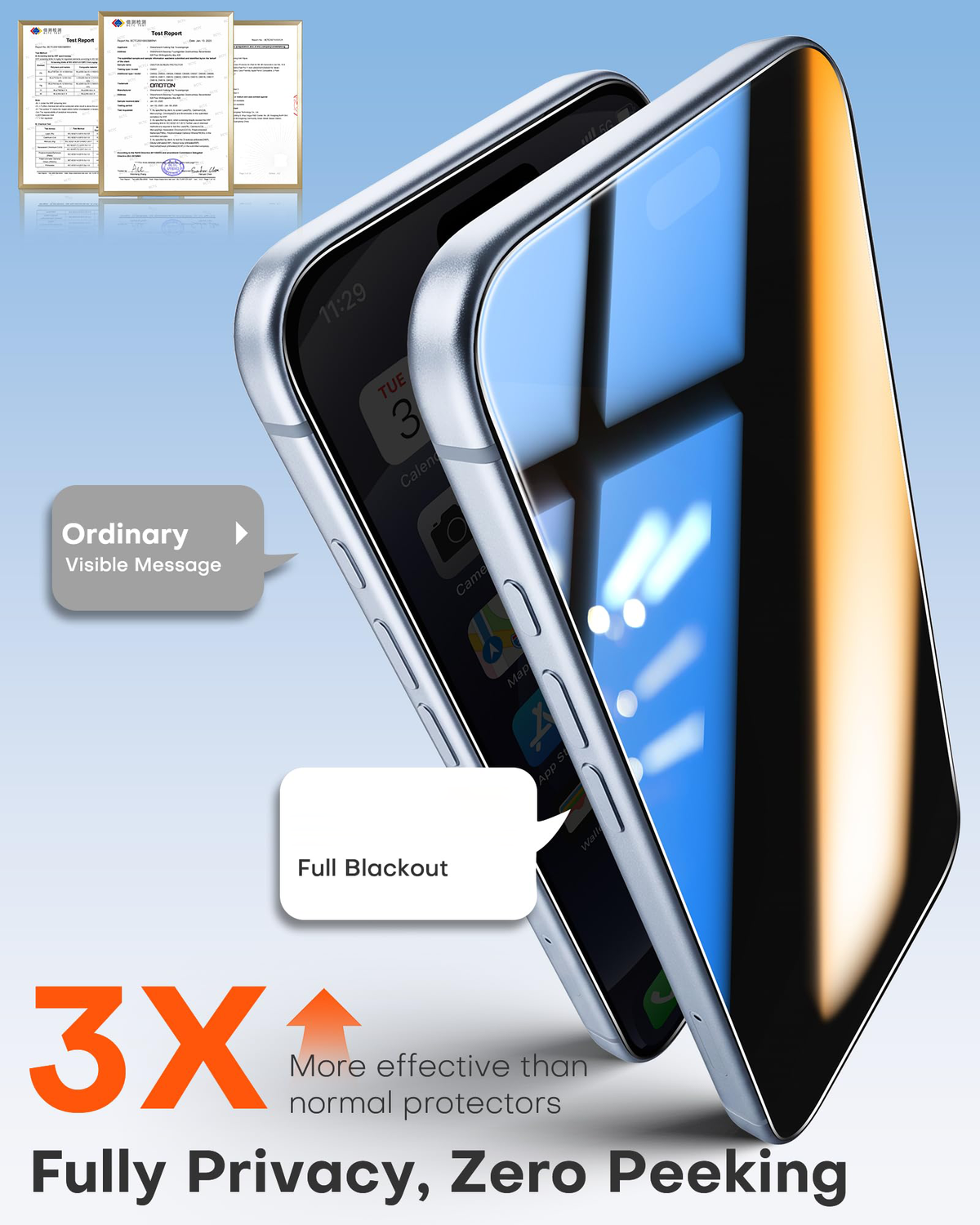 iPhone 18 Pro Privacy Screen Protector 6.3 inch, 2 Pack