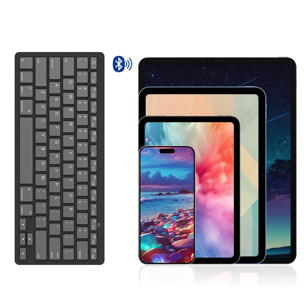 Ultra-Slim Bluetooth Keyboard for iPad,iPad Pro/Air/Mini,iPhone