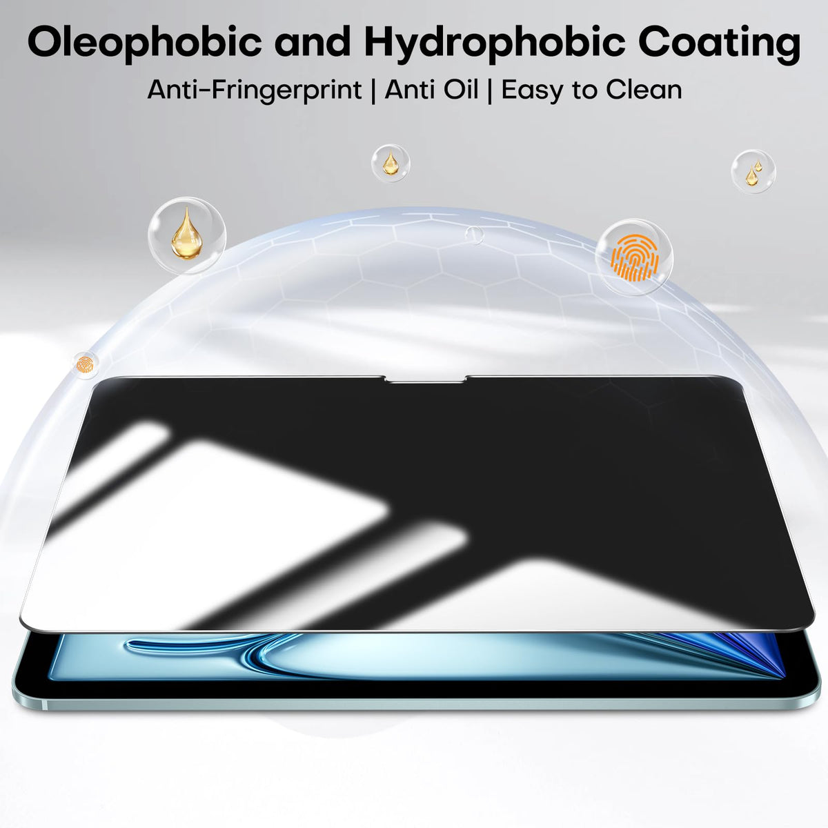 2 Pack Privacy Screen Protector for iPad Air 13 Inch M4/M3/M2