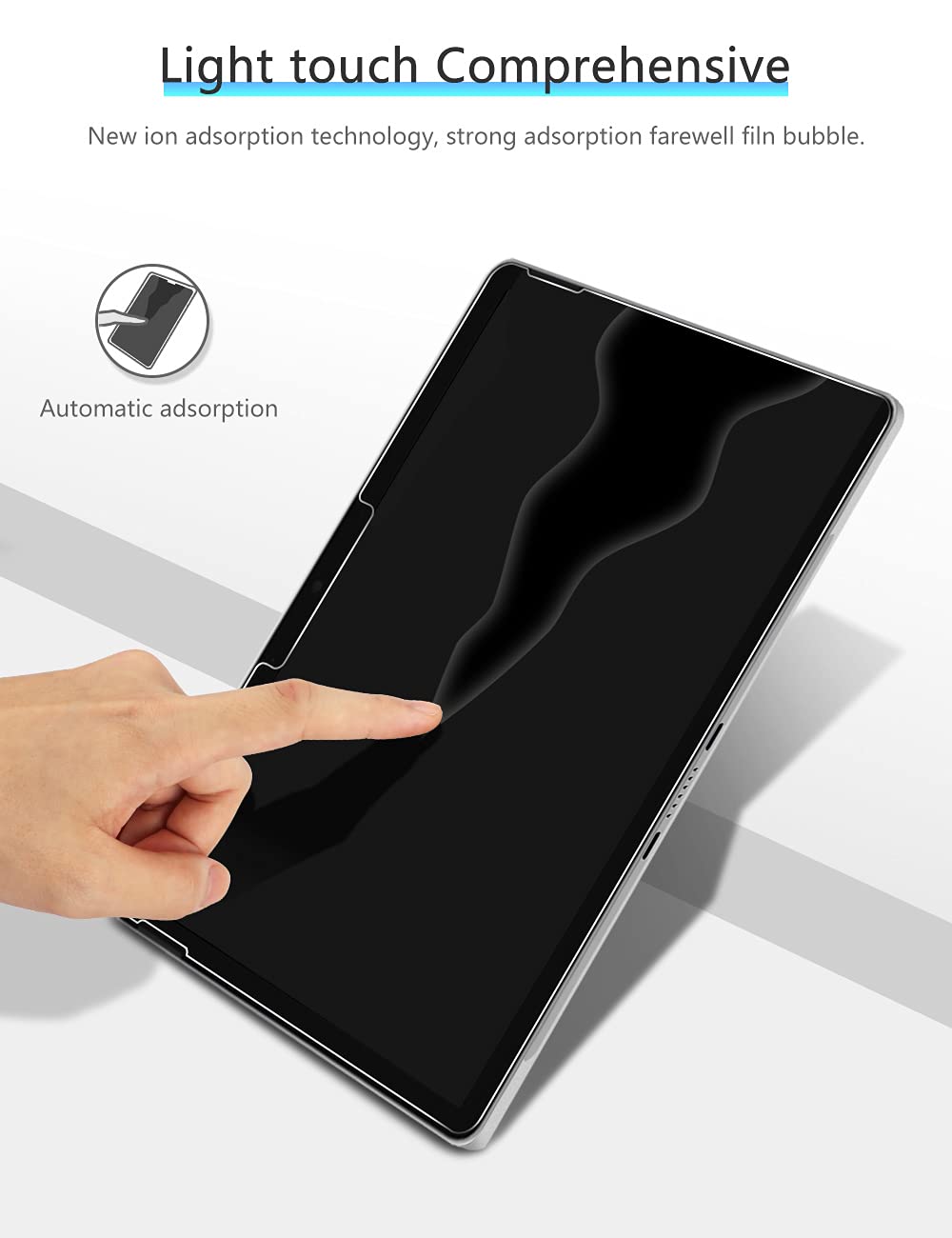 [2 Pack Screen Protector Compatible for Microsoft Surface Go 3 / Surface Go 2 / Surface Go (2021/2020/2018 Released), Tempered Glass High Definition