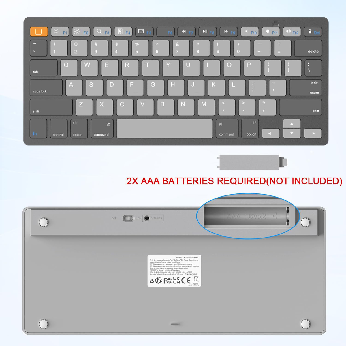 Ultra-Slim Bluetooth Keyboard for iPad,iPad Pro/Air/Mini,iPhone