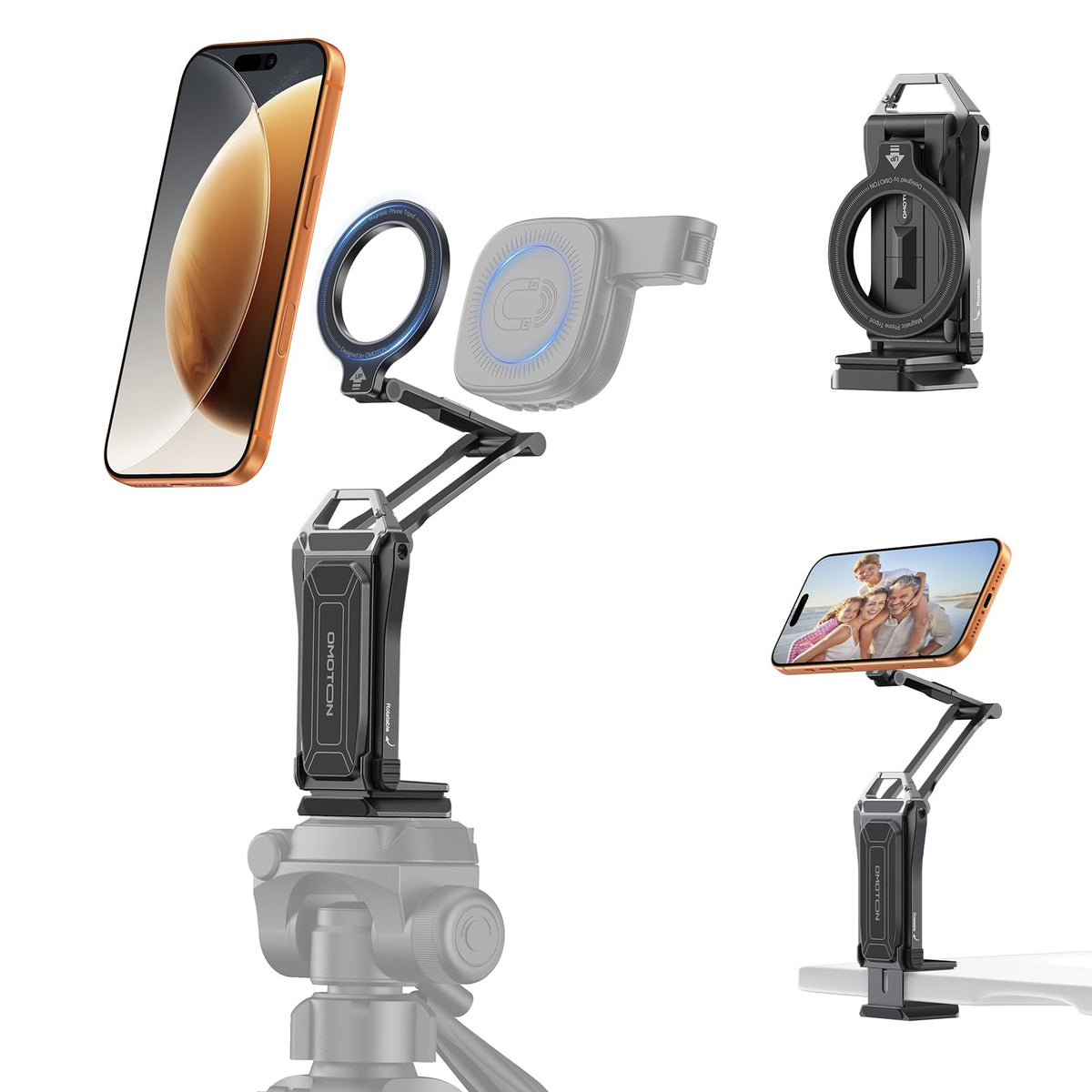 Magnetic Phone Mount for Tripod Camera with Arca Base Cold Shoe 1/4"