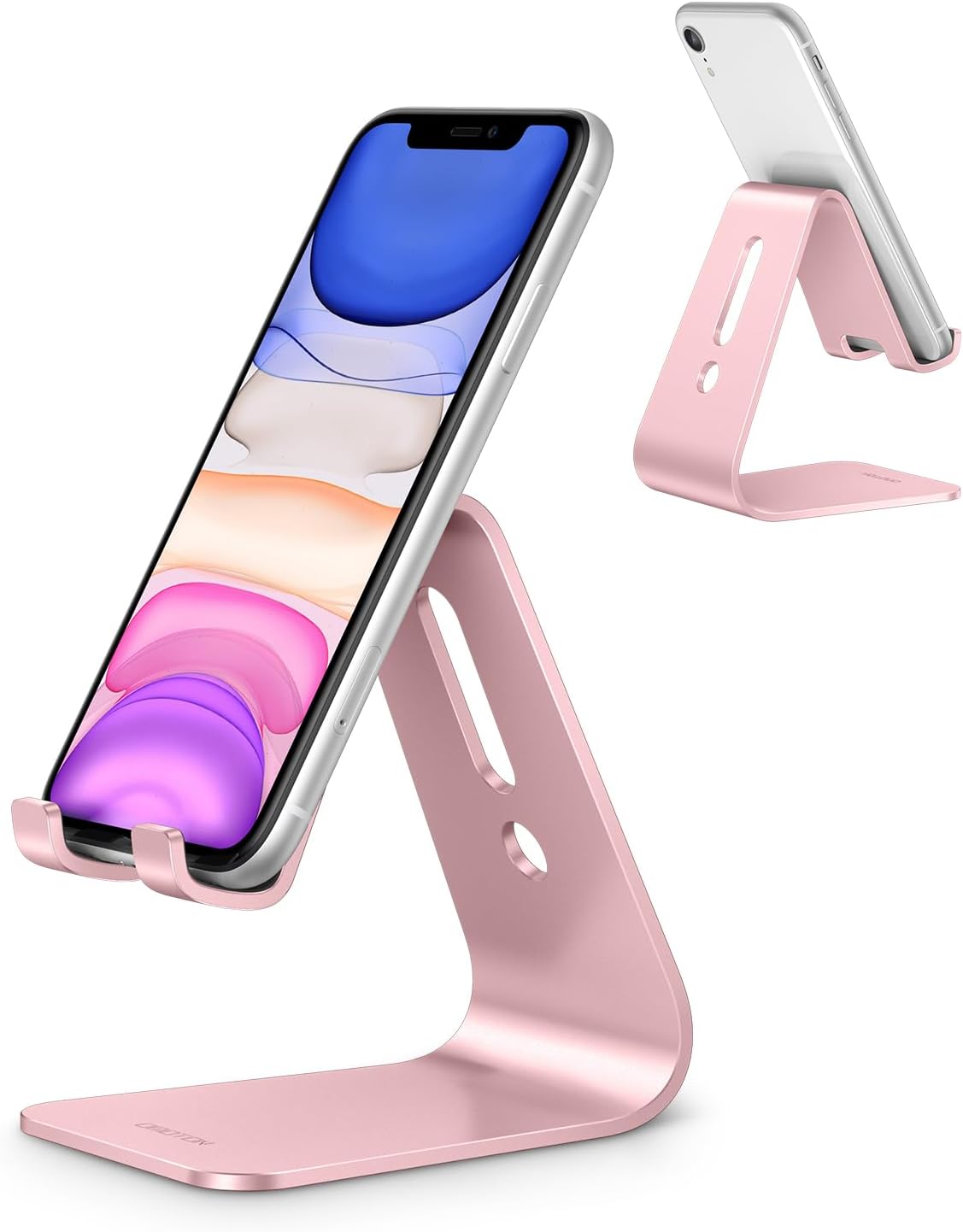C1 Upgraded Aluminum Cell Phone Stand for Desk, Durable Phone Dock