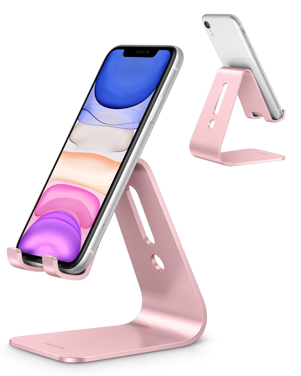 C1 Upgraded Aluminum Cell Phone Stand for Desk, Durable Phone Dock