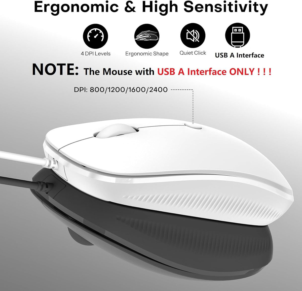 Wired Keyboard and Mouse Combo for Mac(MacOS 11.3+),Easy Plug & Play