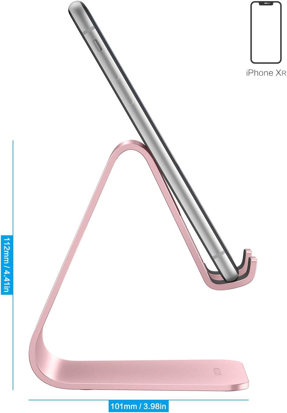 C1 Upgraded Aluminum Cell Phone Stand for Desk, Durable Phone Dock