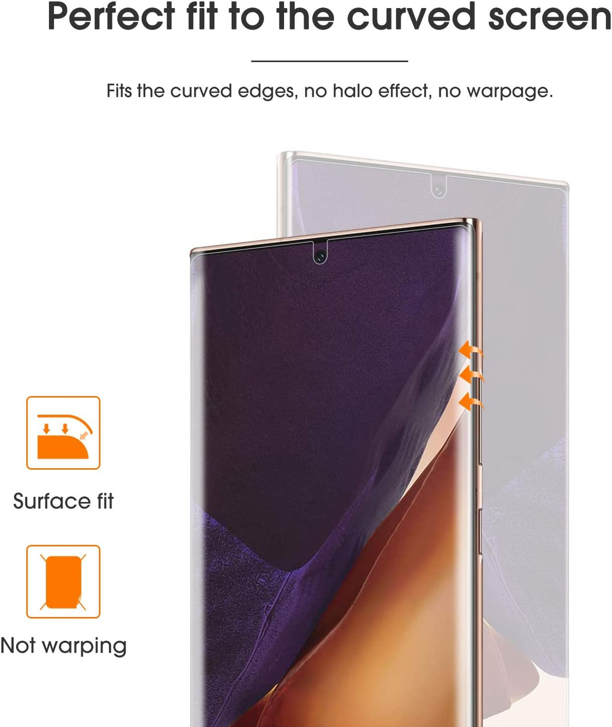 [4 pack] Samsung Galaxy Note 20 Ultra Screen Protector - TPU Film Screen Protector for Galaxy Note 20 Ultra 6.9 Inch, 2020 [High Definition] [Bubble Free] [Anti-scratch] [Anti-Fingerprint]