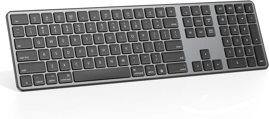 Rechargeable Bluetooth Keyboard for Mac, Full Size & Numeric Keypad