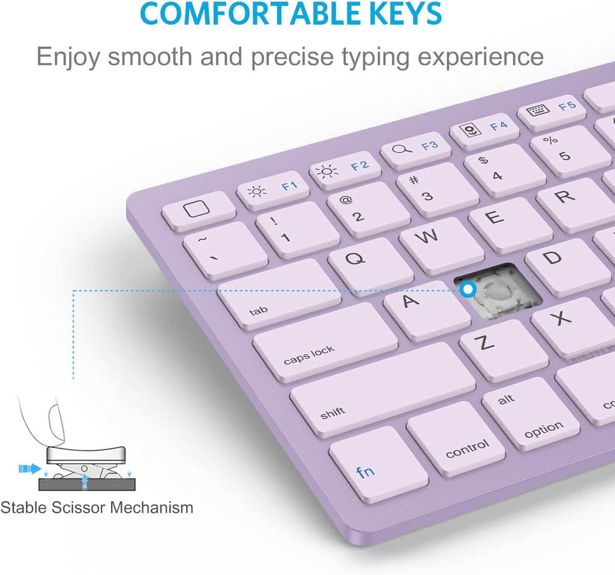 Ultra-Slim Bluetooth Keyboard for iPad,iPad Pro/Air/Mini,iPhone