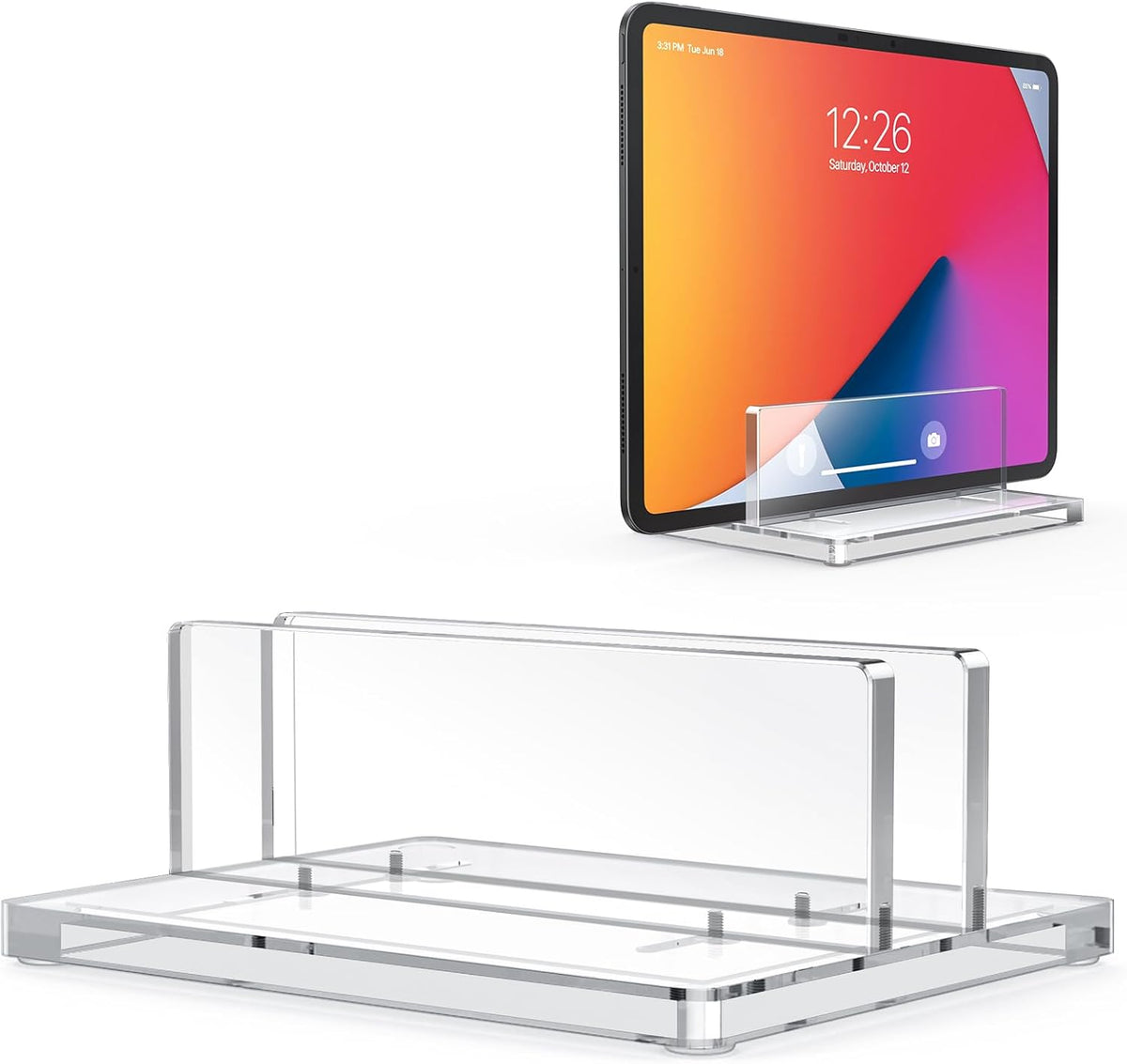 Vertical Laptop Stand, Acrylic Single Holder for MacBook Gaming