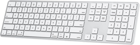 Rechargeable Bluetooth Keyboard for Mac, Full Size & Numeric Keypad
