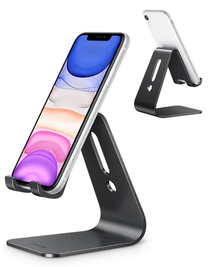 C1 Upgraded Aluminum Cell Phone Stand for Desk, Durable Phone Dock