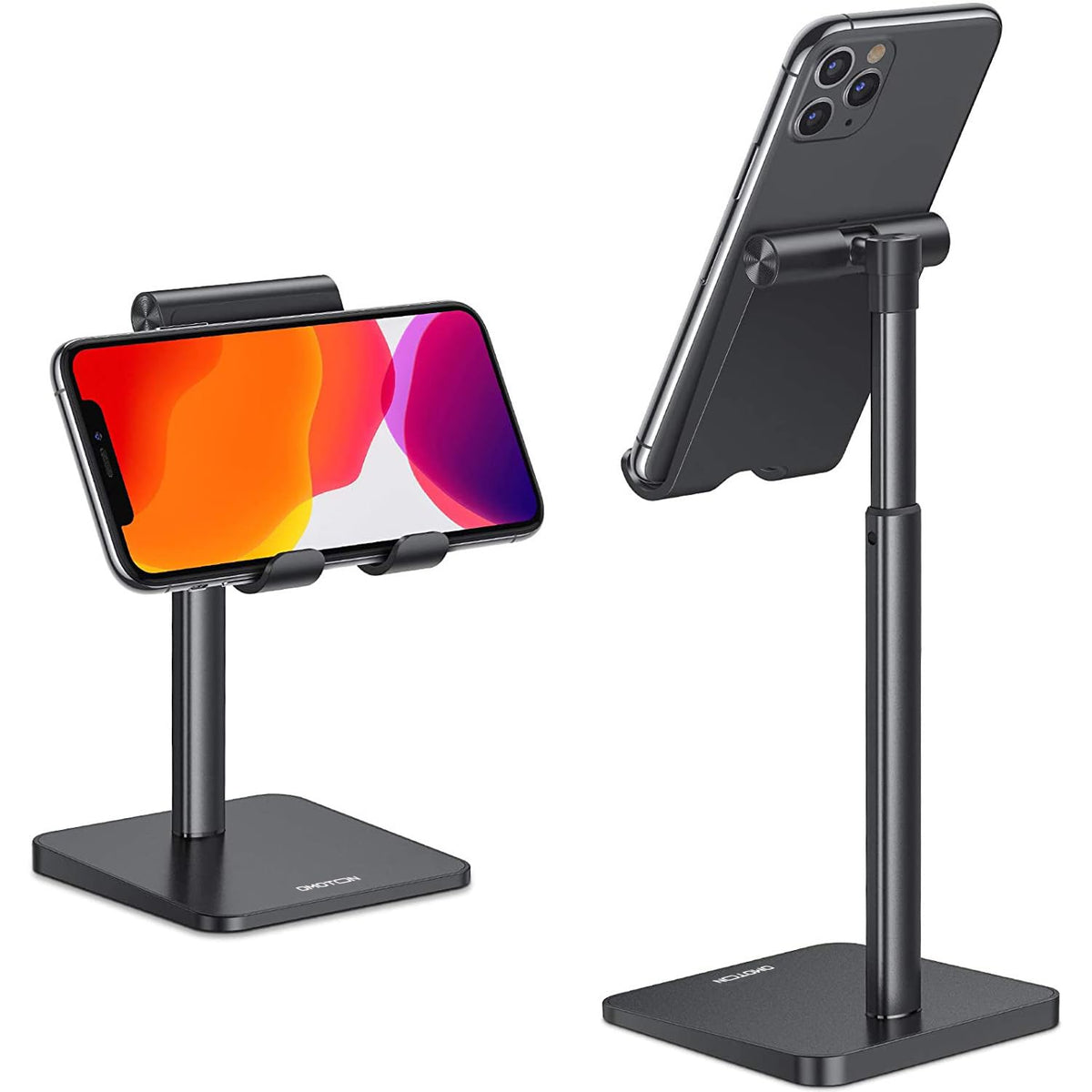 CA02 Cell Phone Stand with Charging Hole for Desk Lightweight Silver