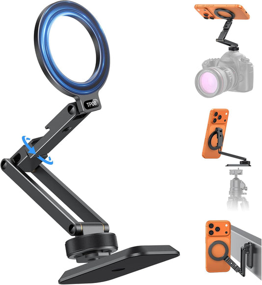 Magnetic Phone Mount for Tripod Camera with Arca Base Cold Shoe 1/4"