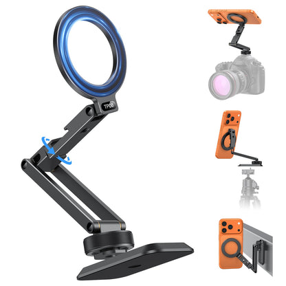 Magnetic Phone Mount for Tripod Camera with Arca Base Cold Shoe 1/4"