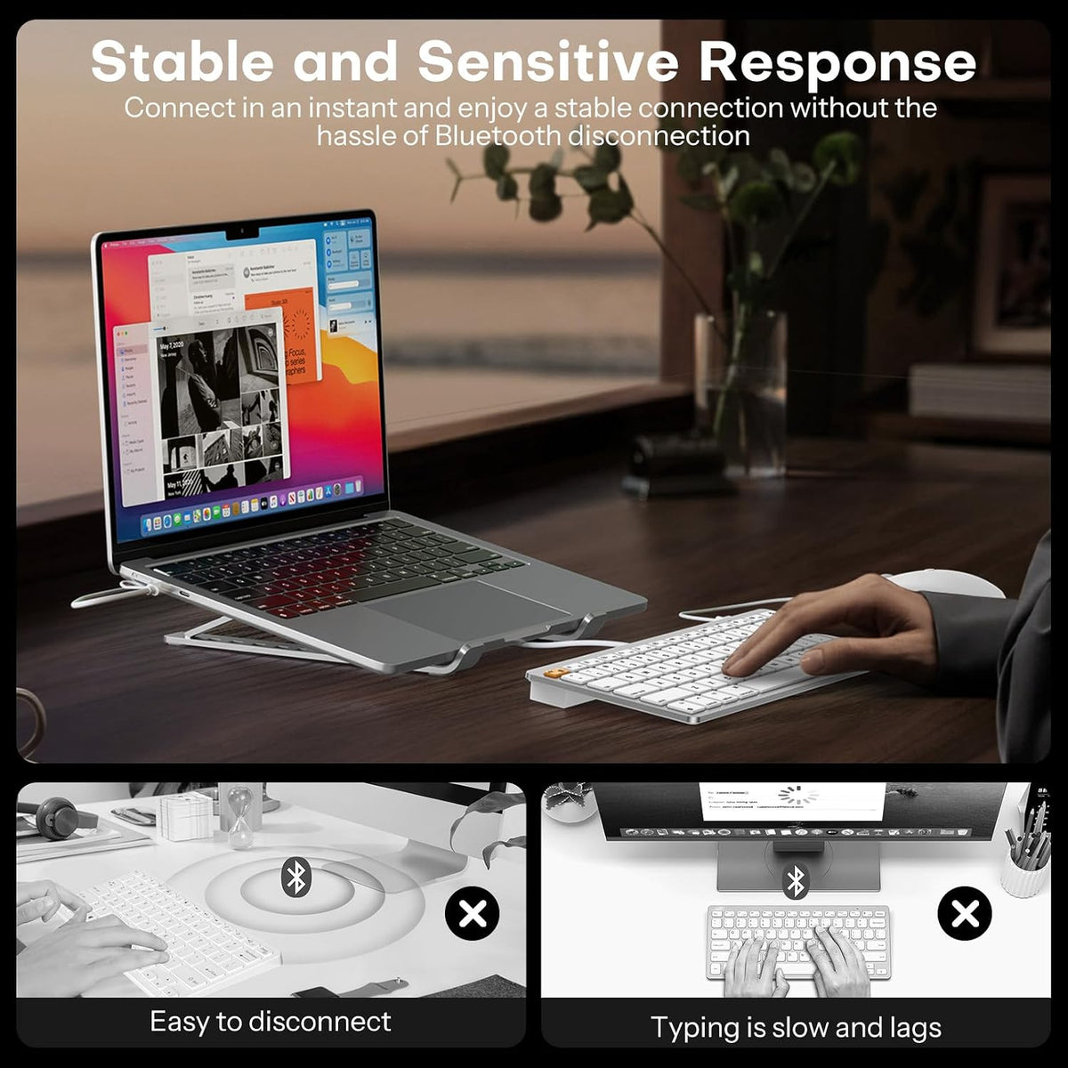 Wired Keyboard and Mouse Combo for Mac(MacOS 11.3+),Easy Plug & Play