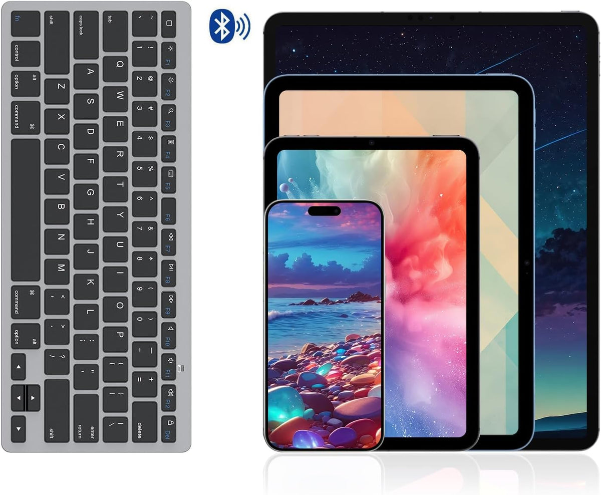 Ultra-Slim Bluetooth Keyboard for iPad,iPad Pro/Air/Mini,iPhone