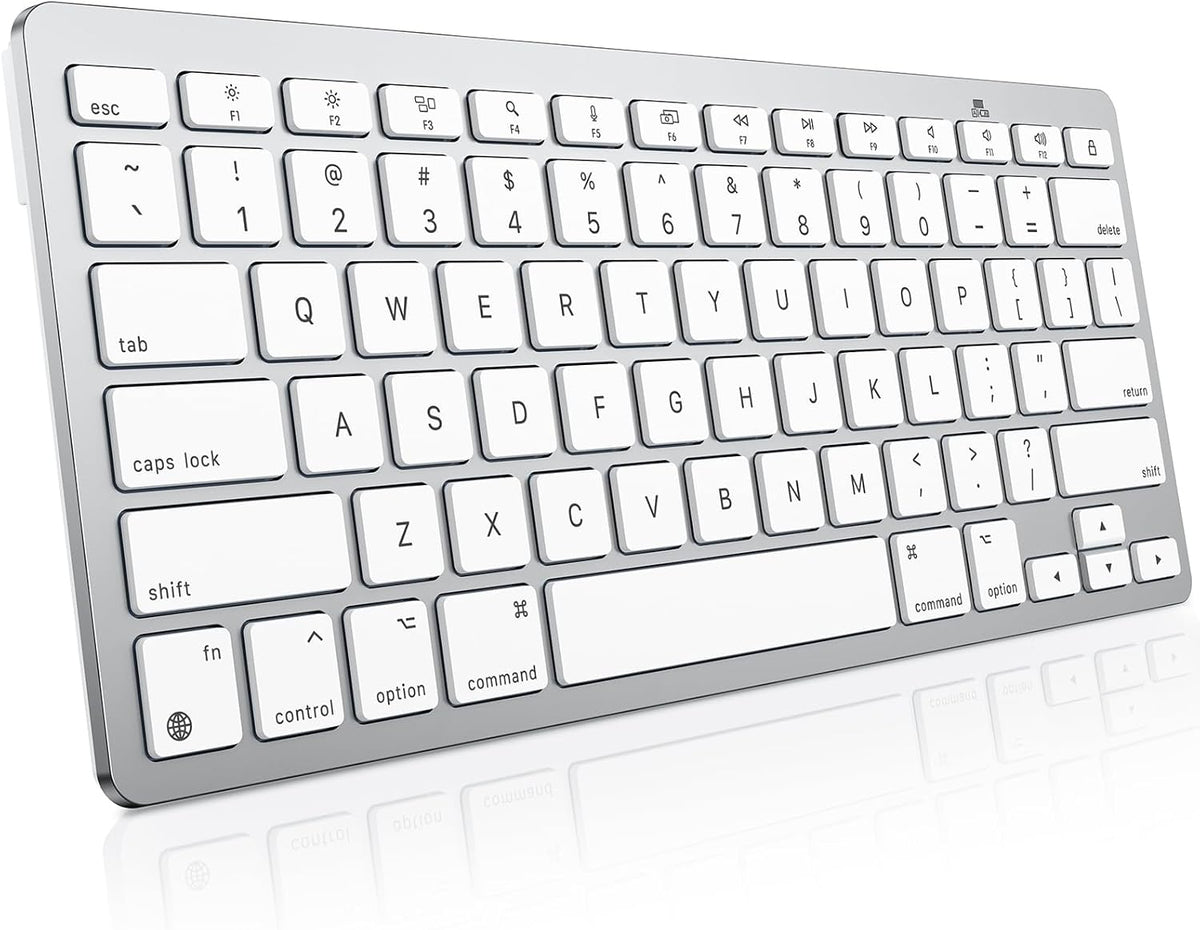 Wireless Keyboard for Mac, Bluetooth Stable, No Numpad, Travel Size