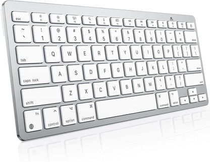 Wireless Keyboard for Mac, Bluetooth Stable, No Numpad, Travel Size