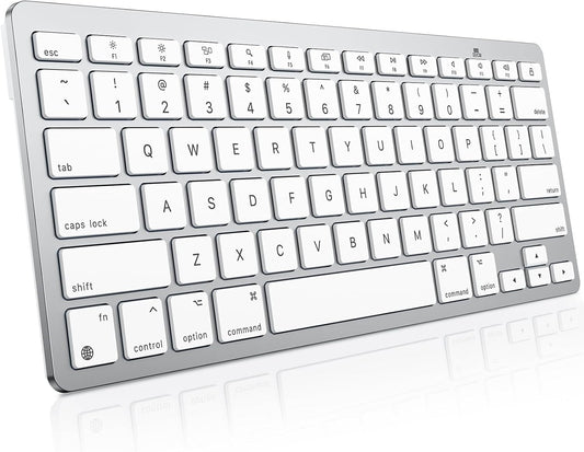 Wireless Keyboard for Mac, Bluetooth Stable, No Numpad, Travel Size