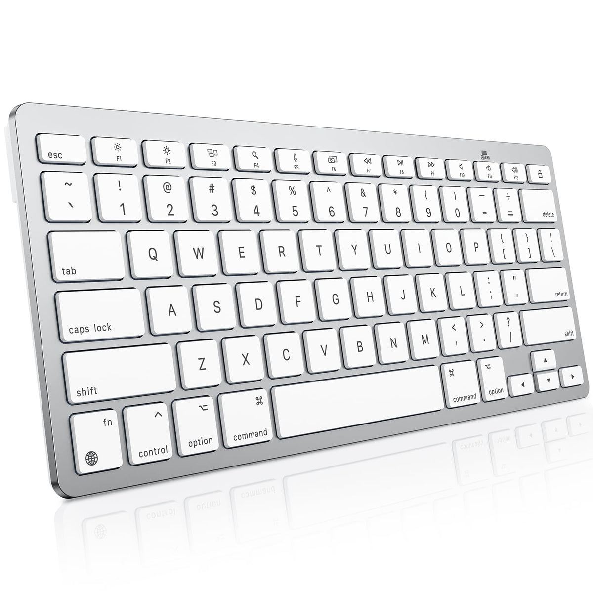 Wireless Keyboard for Mac, Bluetooth Stable, No Numpad, Travel Size