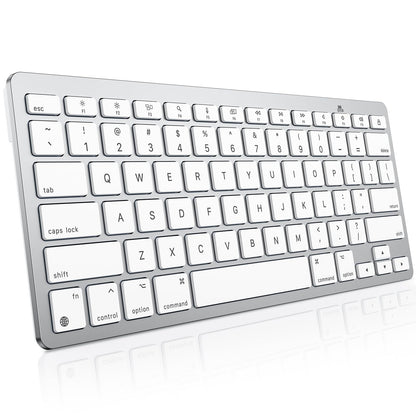 Wireless Keyboard for Mac, Bluetooth Stable, No Numpad, Travel Size