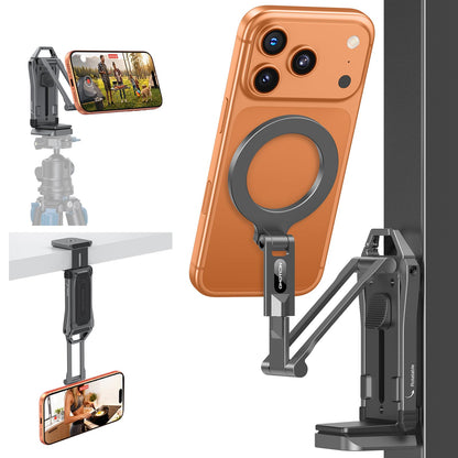 TP02-Pro 5 in 1 Magnetic Phone Holder for Vlogging Essentials, Black