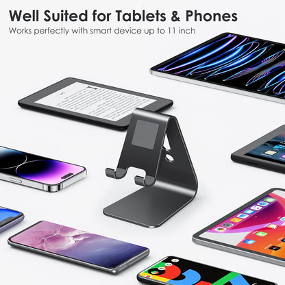 C1 Upgraded Aluminum Cell Phone Stand for Desk, Durable Phone Dock