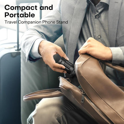 360°Rotating Magnetic Airplane Phone Holder Mount, for Magsafe Airplane Travel Essentials Accessories, Adjustable Foldable Universal Handsfree Phone Stand for iPhone 17 16 15 14 Pro Max Air