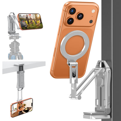 TP02-Pro 5 in 1 Magnetic Phone Holder for Vlogging Essentials, Black