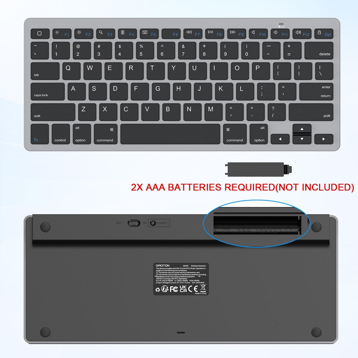 Ultra-Slim Bluetooth Keyboard for iPad,iPad Pro/Air/Mini,iPhone