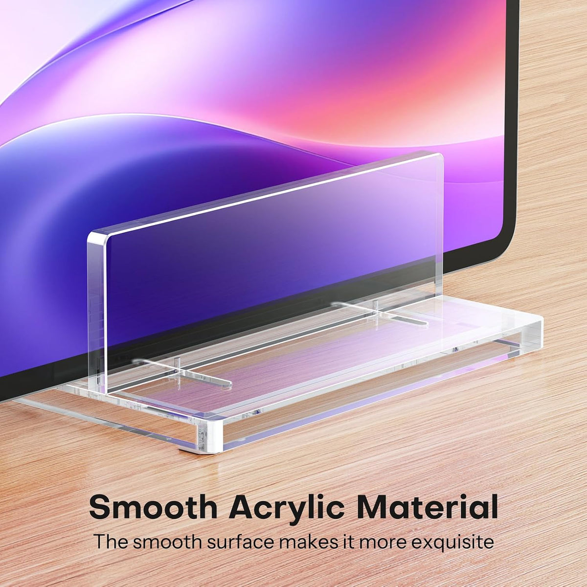 Vertical Laptop Stand, Acrylic Single Holder for MacBook Gaming