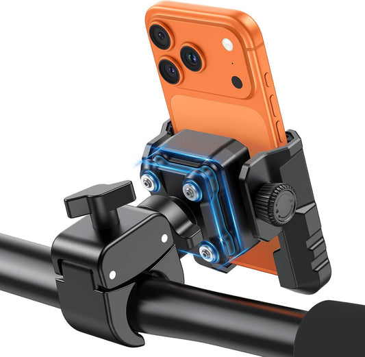 BK01 Anti-Vibration Bike Phone Mount, Quick Lock for Riders