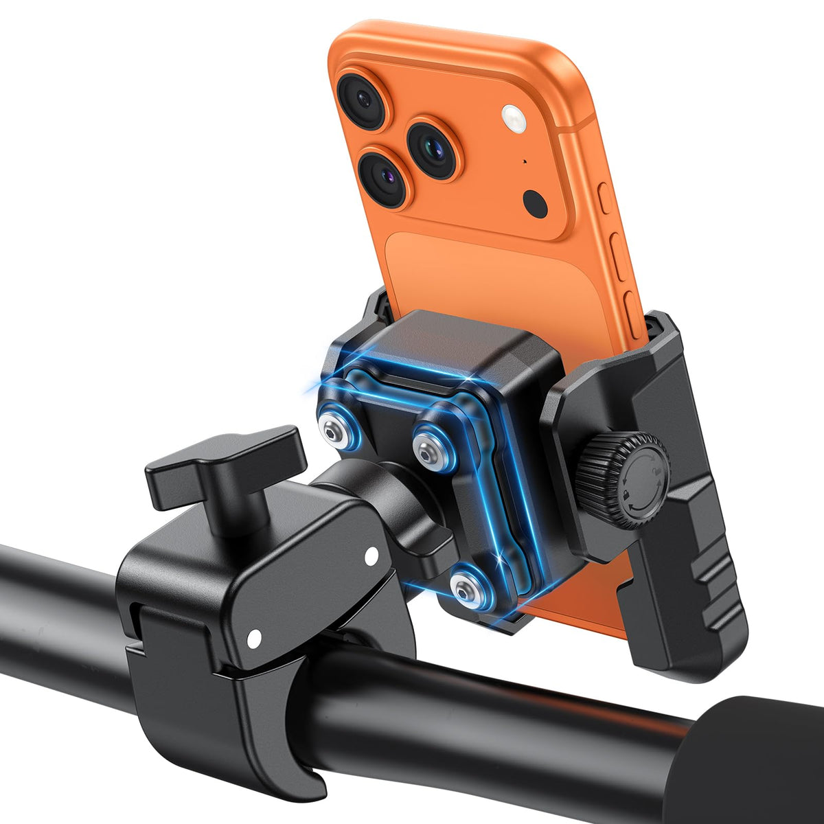 BK01 Anti-Vibration Bike Phone Mount, Quick Lock for Riders