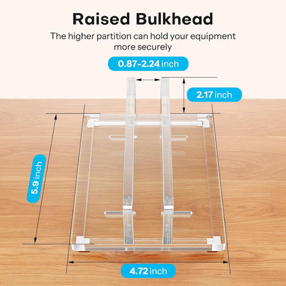 Vertical Laptop Stand, Acrylic Single Holder for MacBook Gaming