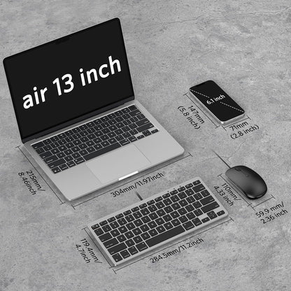 Wired Keyboard and Mouse for Mac, Compact Layout